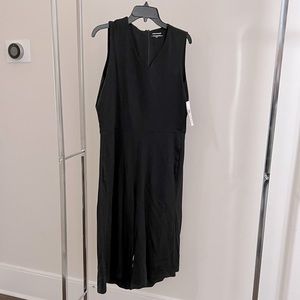 Eileen Fisher Black Cotton Jumpsuit in Medium — New with Tags — Retail $298